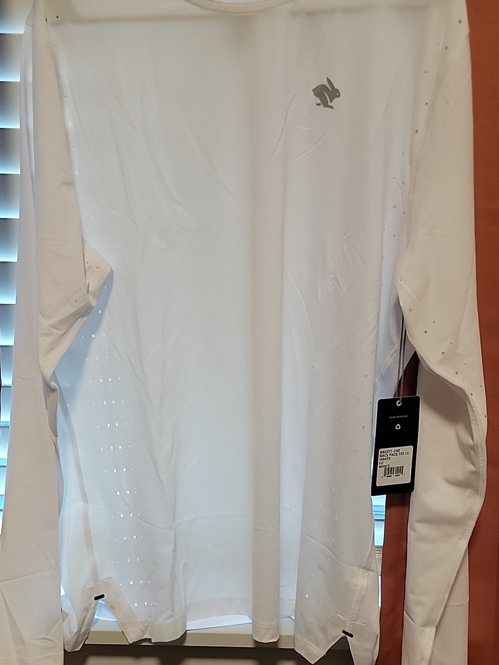 Rabbit Long Sleeve Race Pace Tee- White